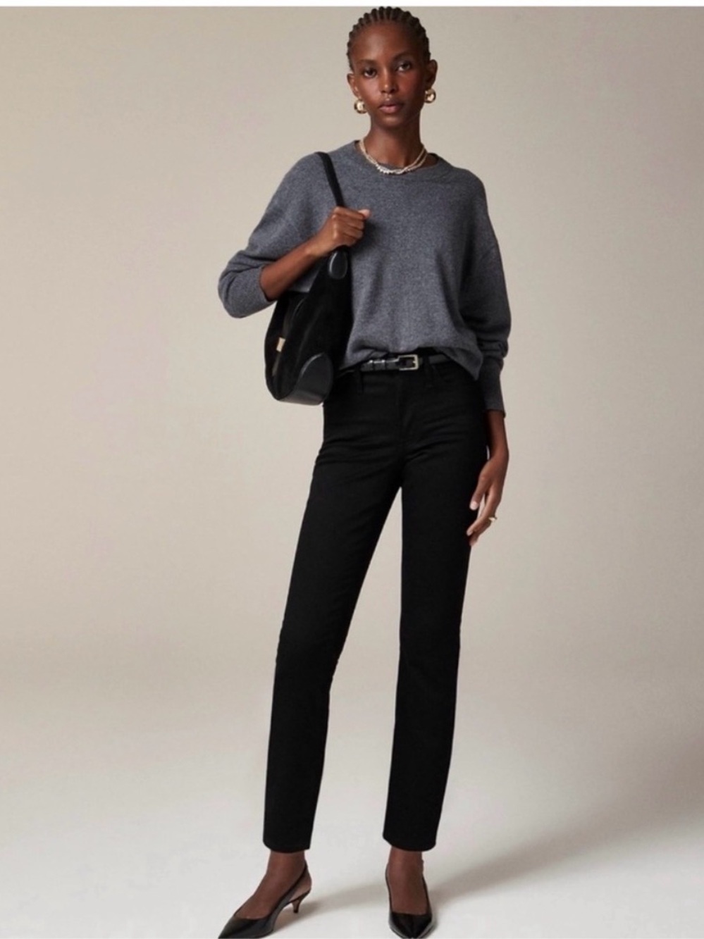 J. Crew Black Mid-Rise Slim Classic Black Jeans size 26